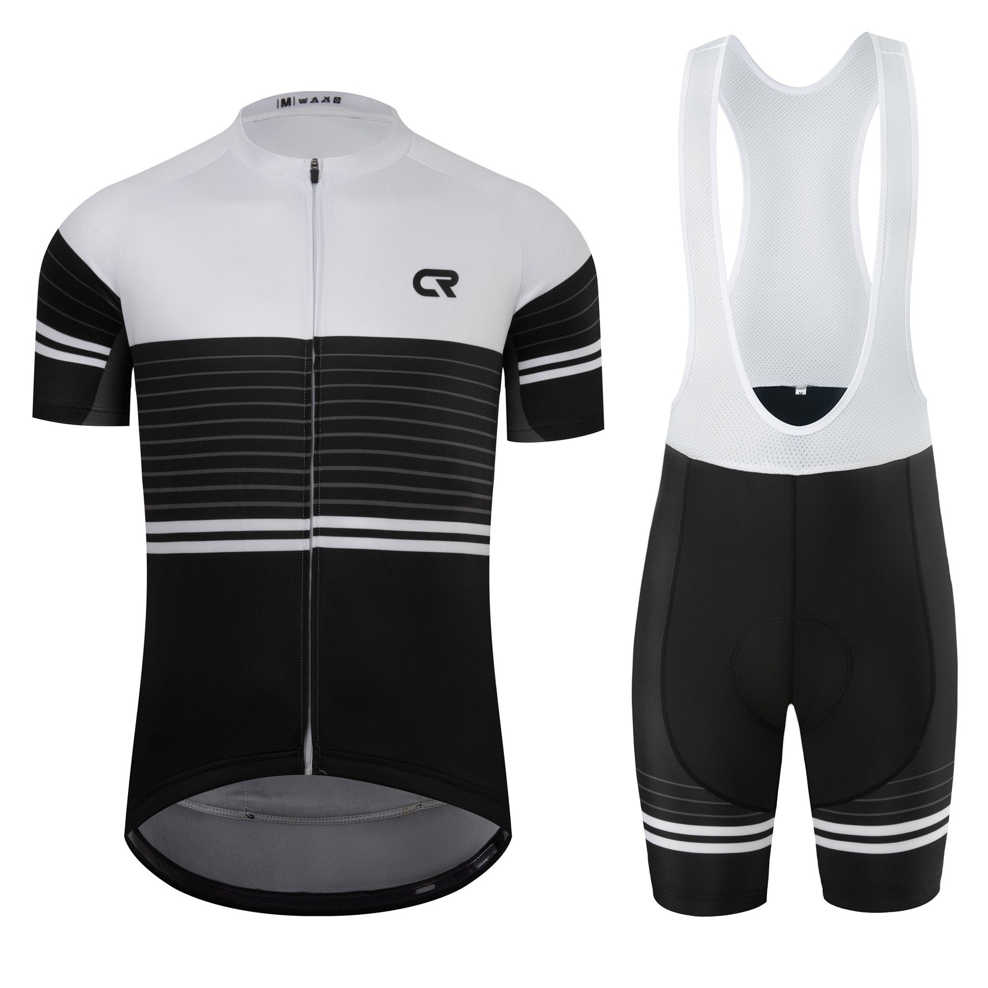 Gestreept performance wielershirt | Wielerkleding | Competitief Fietsjersey