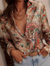 Paisley Print Dames Blouse | Duurzaam - Must-Have - Stijlvol & Comfortabel - Lente/Zomer/Herfst