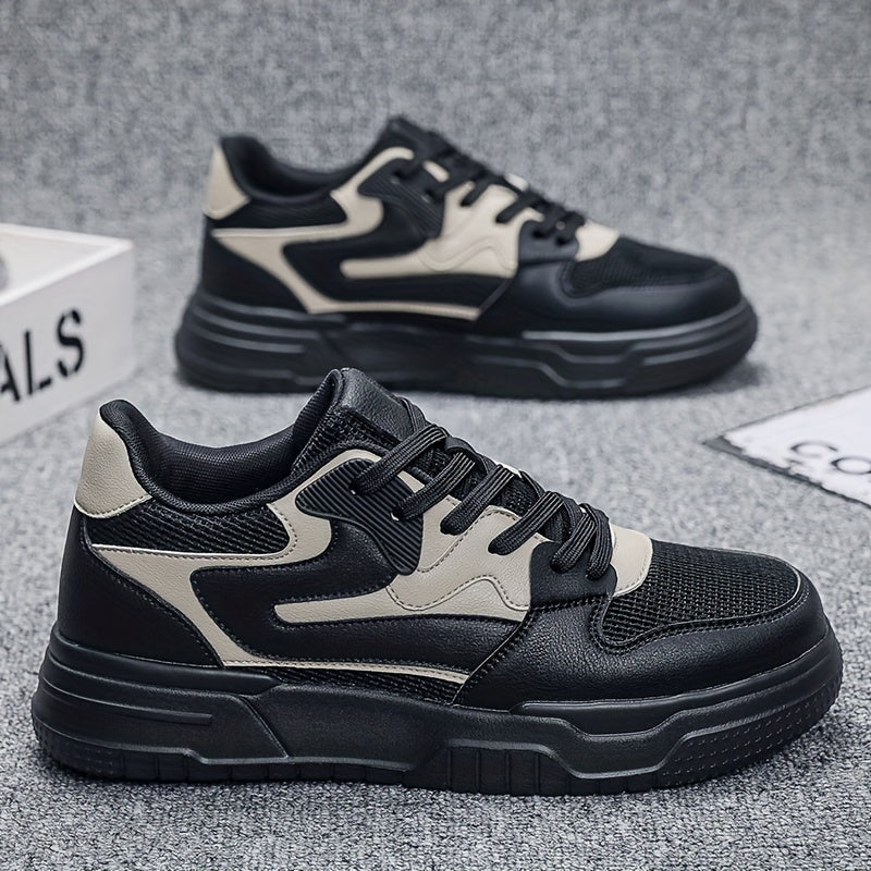 Lo Top Streetwear Heren 484 | Comfortabele Platform Schoenen - Non-slip Vetersluiting voor Wandelen & Reizen - Essential