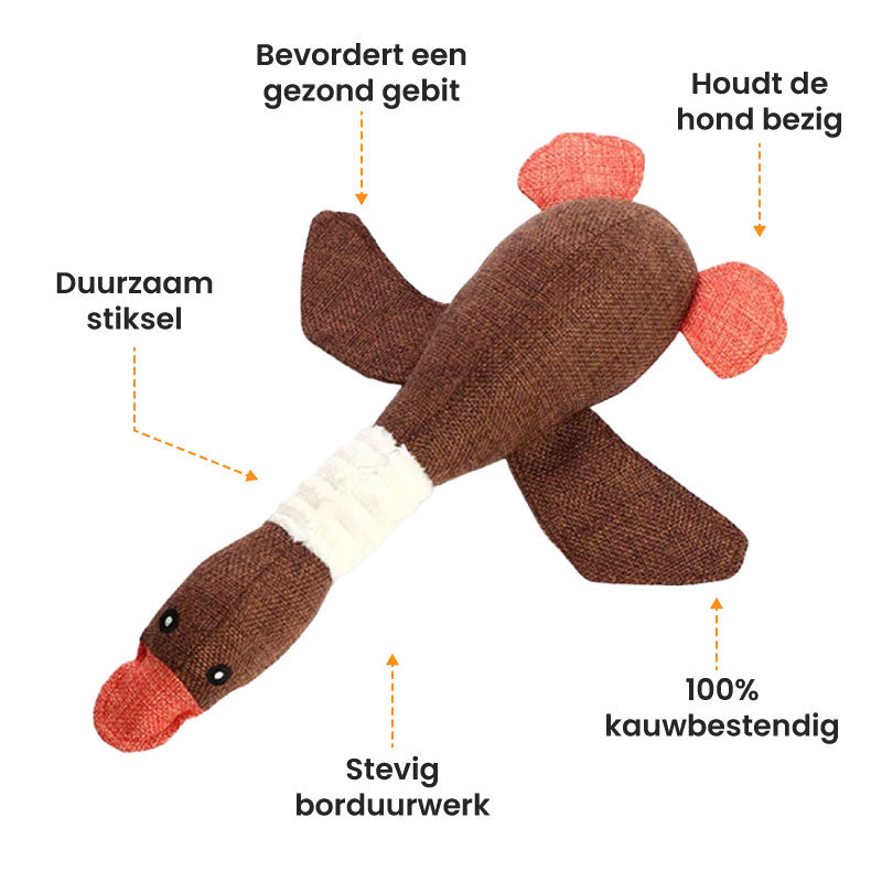 Sterk Hondenspeeltje Ganzen (1+1 GRATIS)