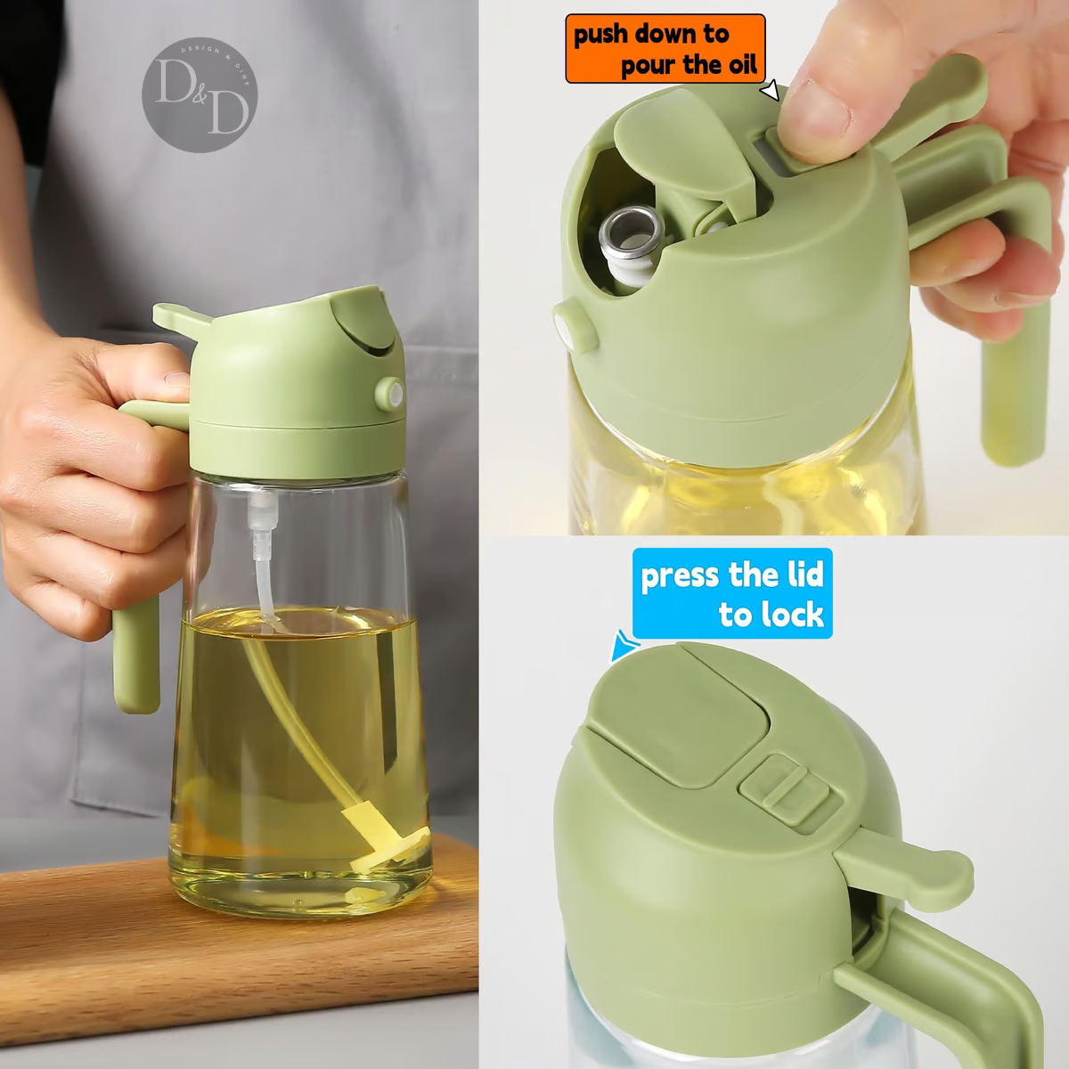Chef's mist- 2 in 1 olie spray
