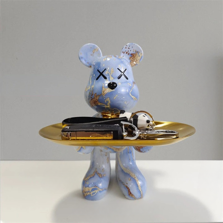 Craftbear - berenbeeldje met dienblad