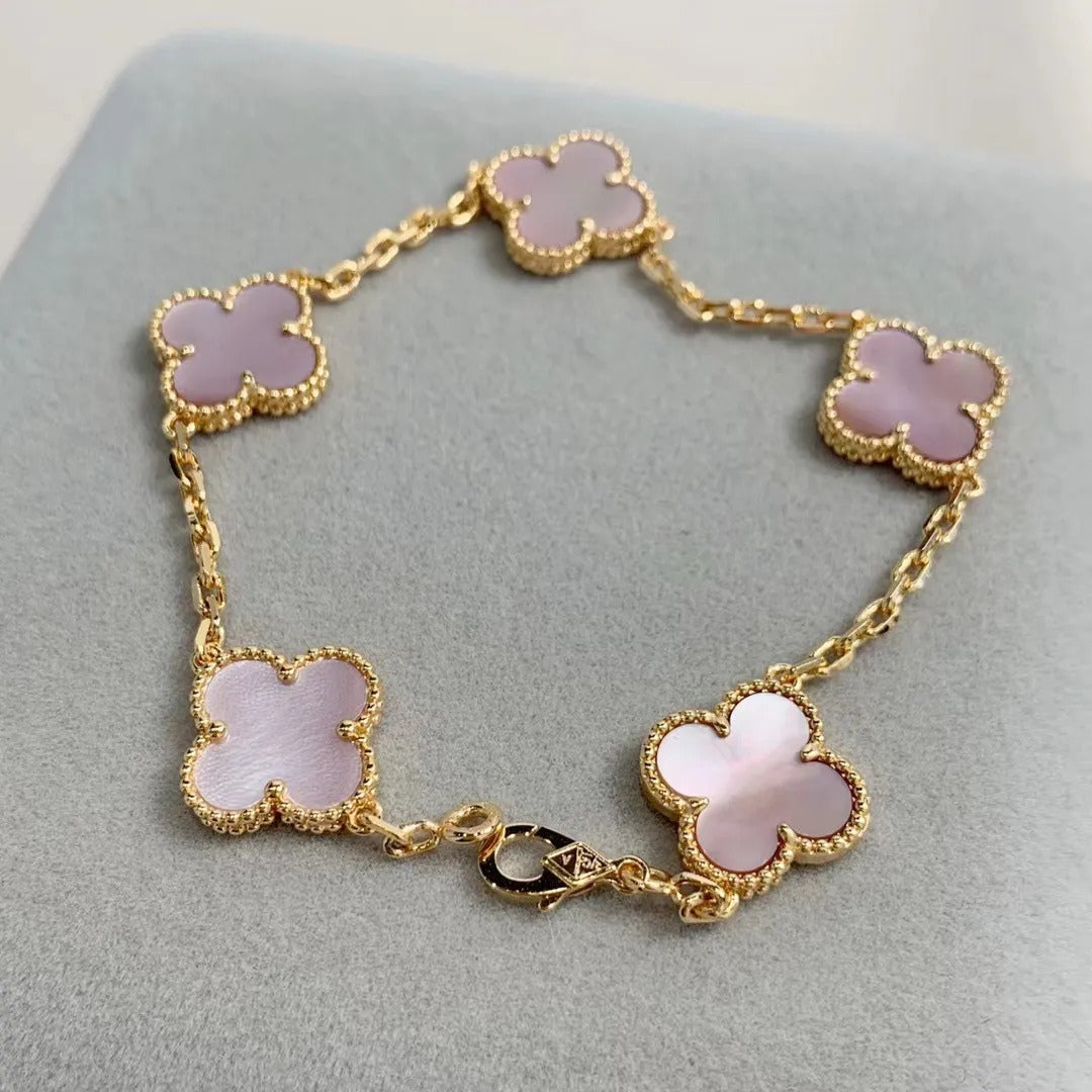 Venice | Pink Clover Bracelet