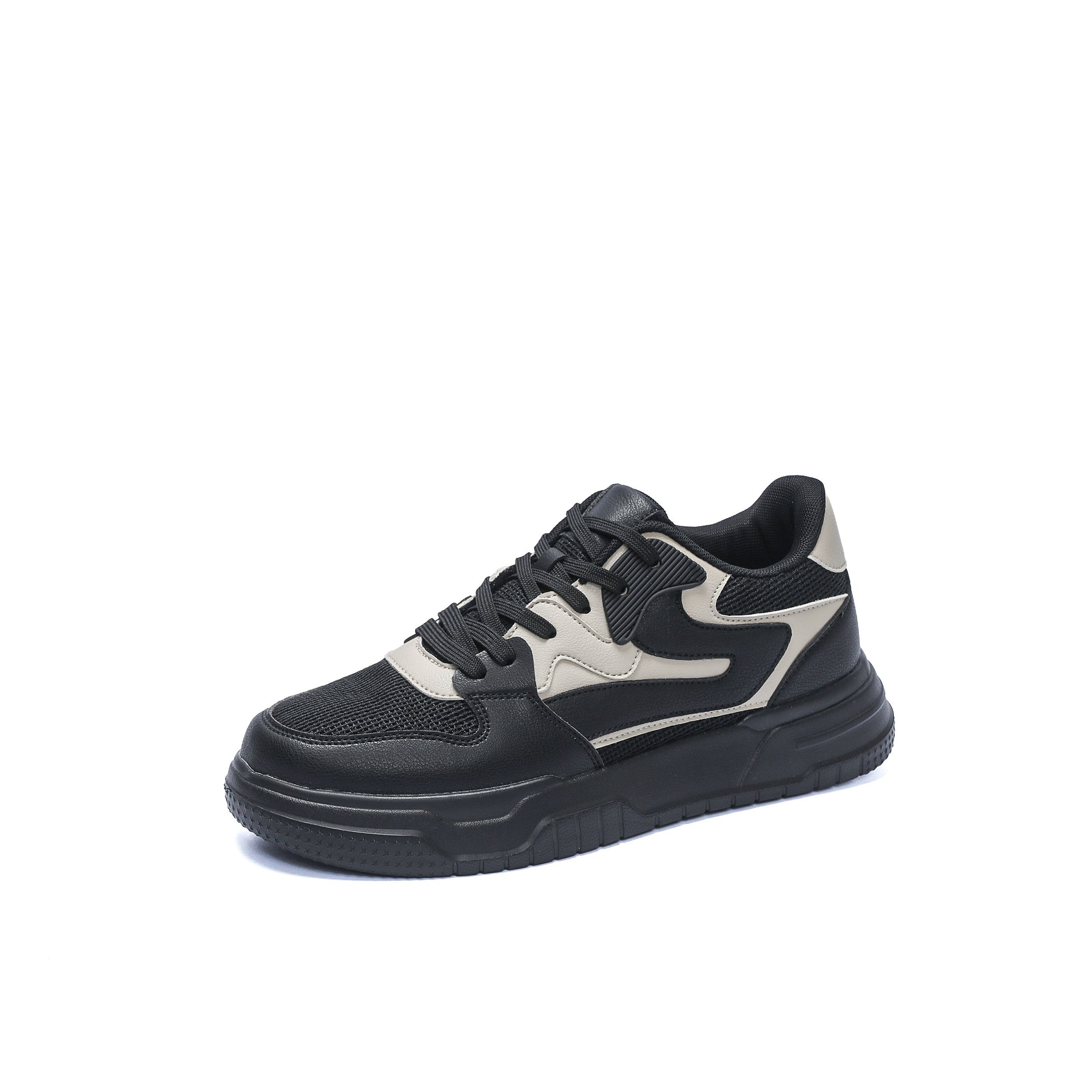 Lo Top Streetwear Heren 484 | Comfortabele Platform Schoenen - Non-slip Vetersluiting voor Wandelen & Reizen - Essential