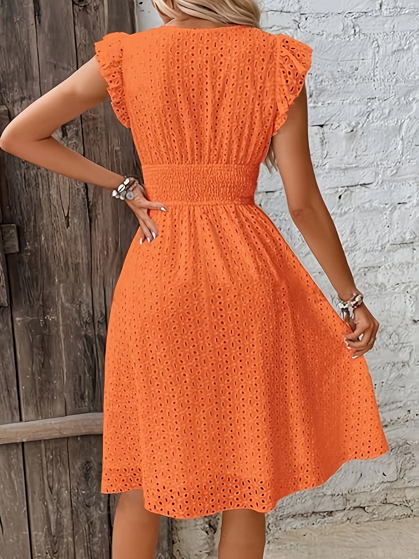 Visconte | Dames Jurk | Lichtgewicht stof, opstaande kraag, korte mouwen, casual zomer jurk