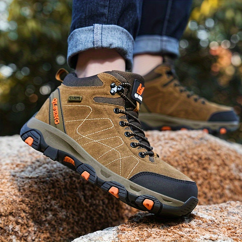 Hoge Wandelschoenen - Comfortabele Vetersluiting, Robuust en Ideaal voor Outdoor Sporten