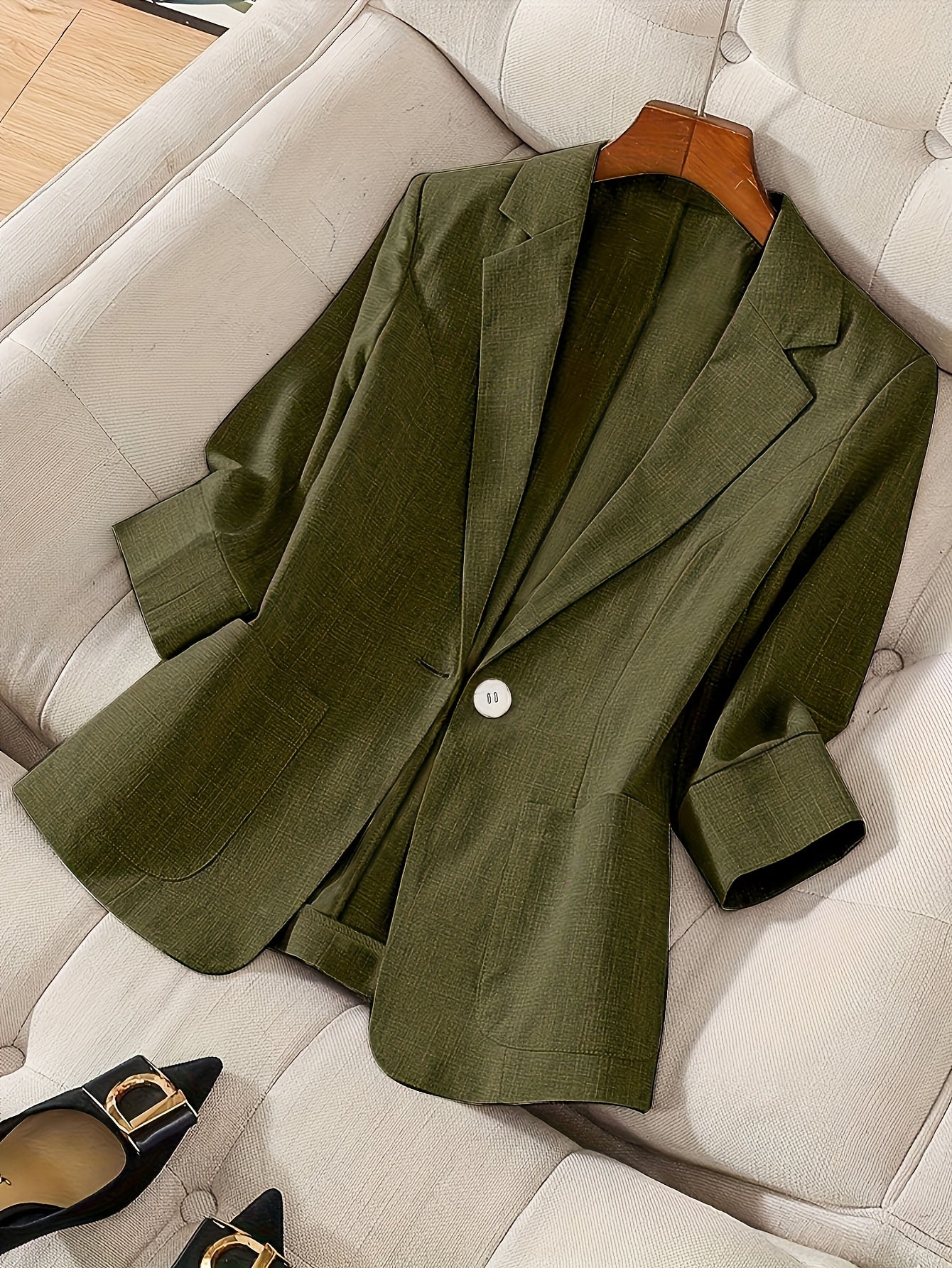 Visconte | Dames Blazer | Lichtgewicht stof, single-breasted, 3/4 mouw, elegante casual jas voor dagelijks gebruik