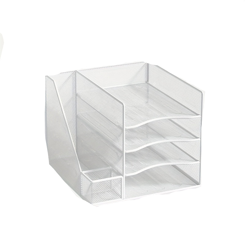 IJzeren papierorganizer en boekensteun | Bureau organizer | Documenthouder voor kantoor of thuis