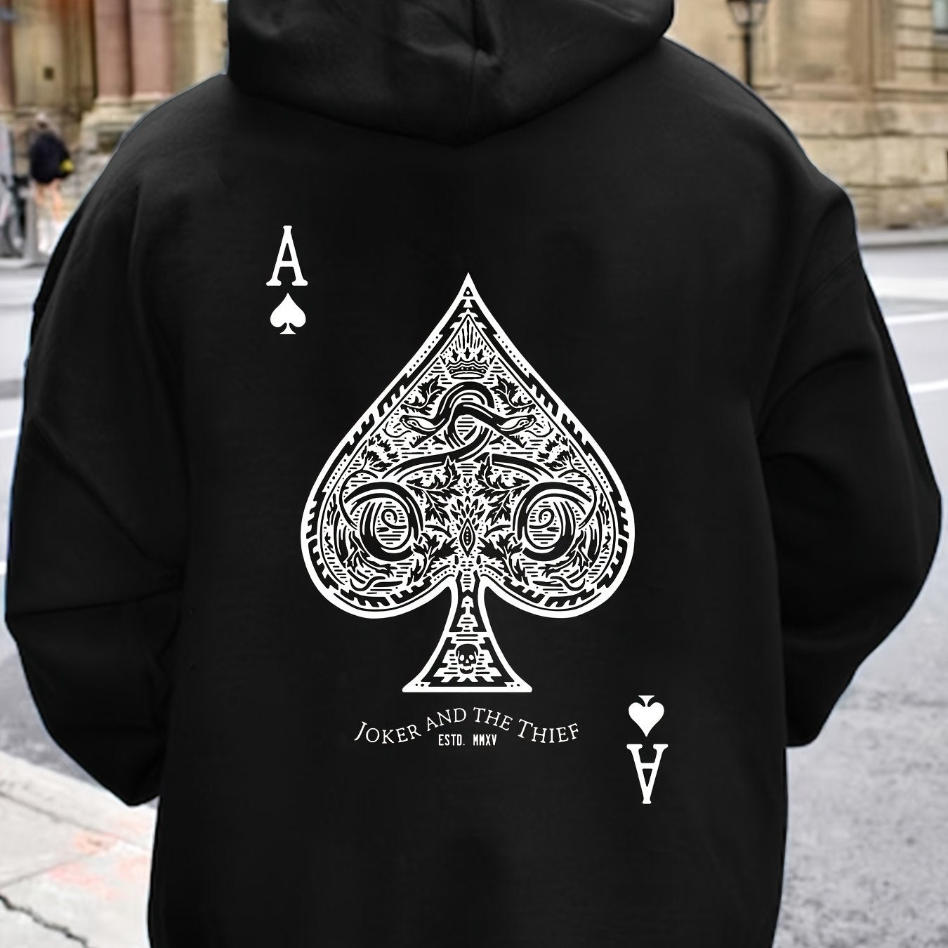 Pullover Hoodie met Geometrisch Design Heren | Regular fit | Polyester stof - Zak met details - Sportief en stijlvol