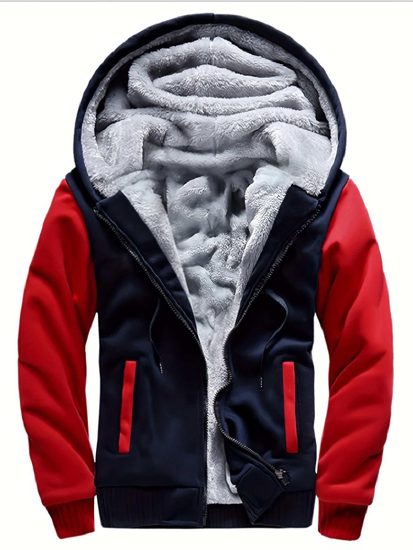 Warme Fleece-jas Met Capuchon Casual - Regular Fit - Alpinor - AP 24 - Essential in Meerdere Kleuren