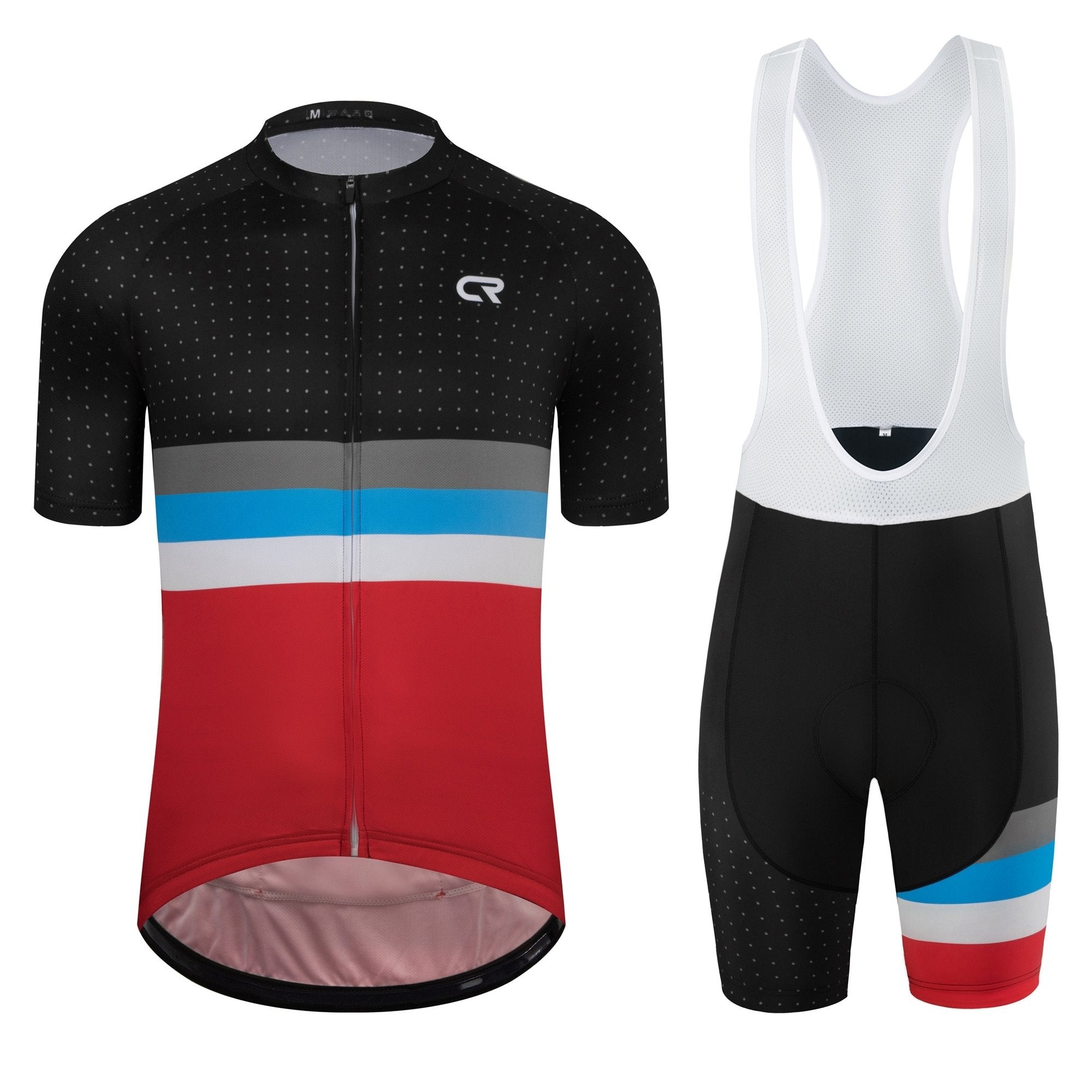 Gestreept performance wielershirt | Wielerkleding | Competitief Fietsjersey