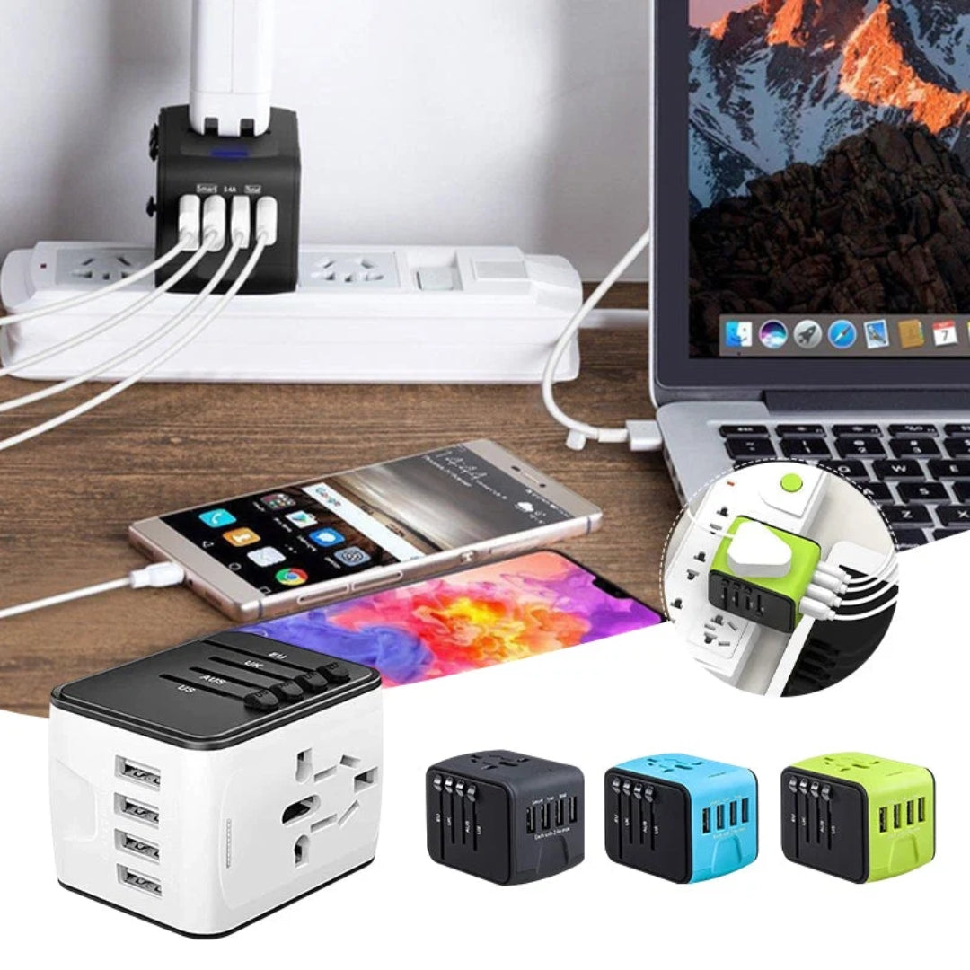 Reisstekker - Universele Reisadapter met USB-C