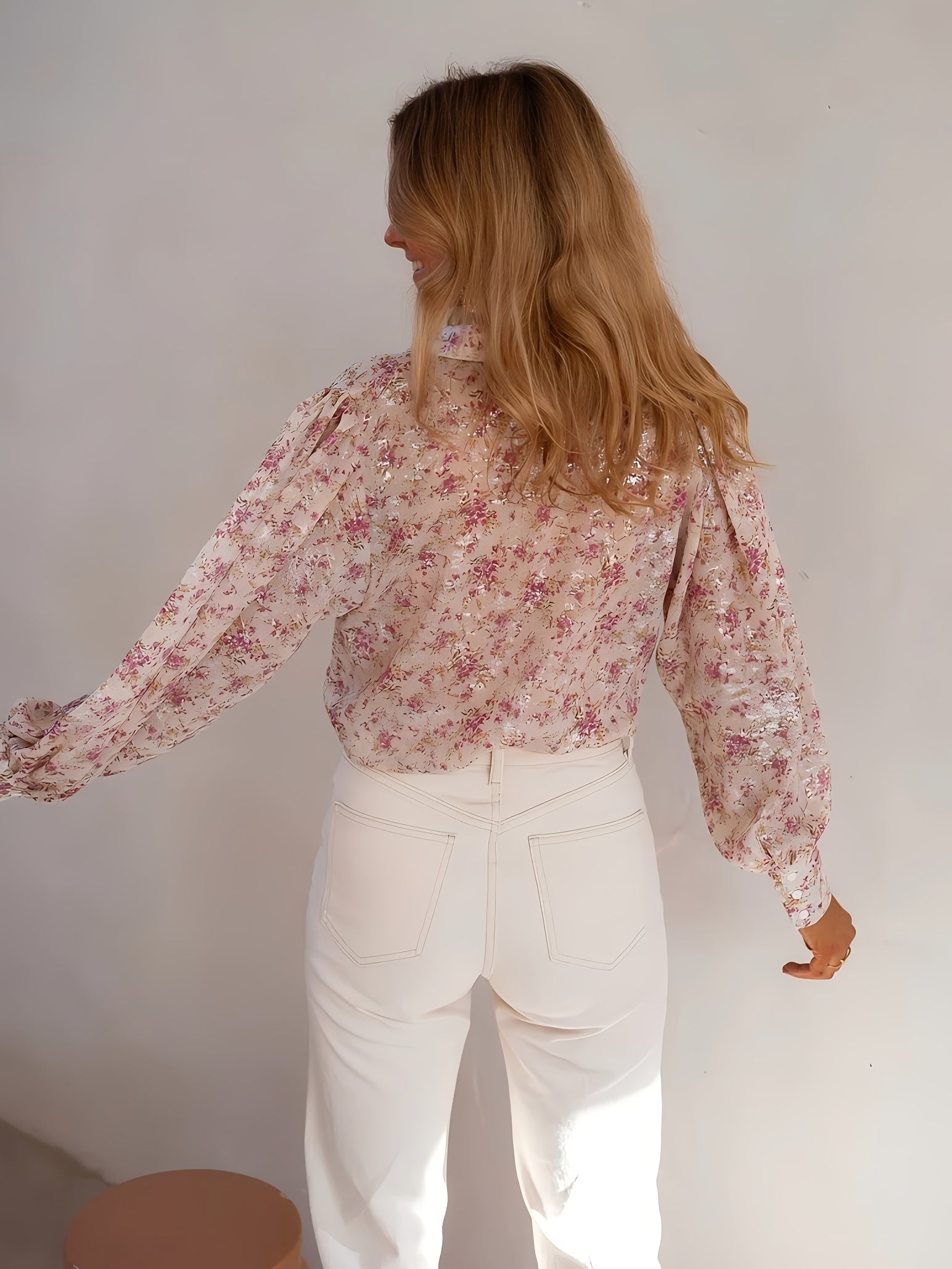 Elegant Floral Print Button-Up Dames Blouse | Duurzaam - Must-Have - Stijlvol & Comfortabel - Lente/Zomer/Herfst