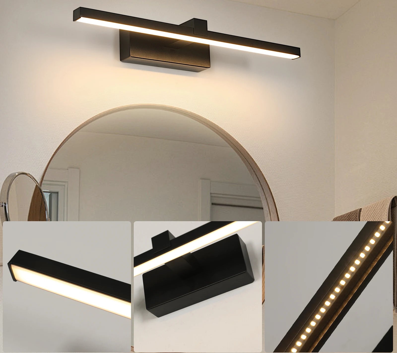 Artdeco Pro – Draadloze LED Wandlamp voor Kunst, Spiegel & Badkamer
