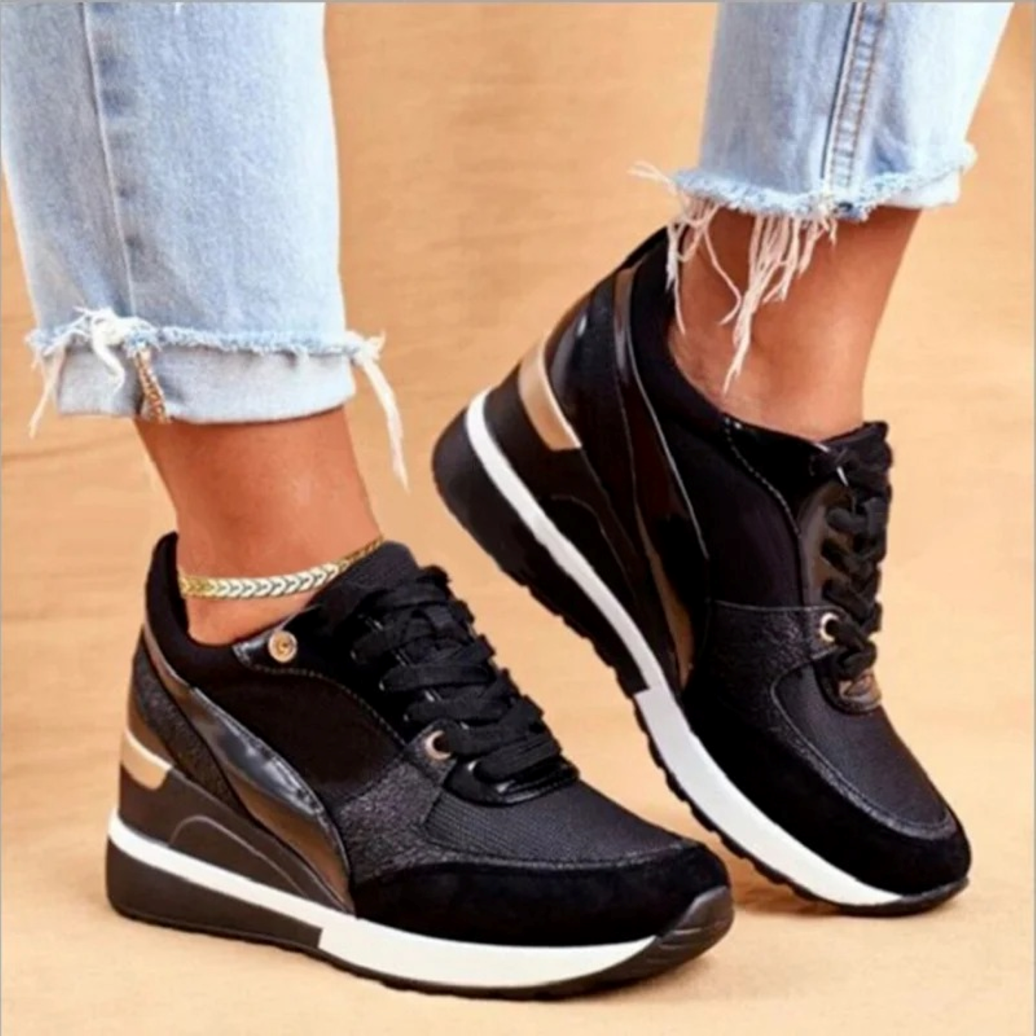 Damesschoenen met ergonomisch voetbed Sneakers