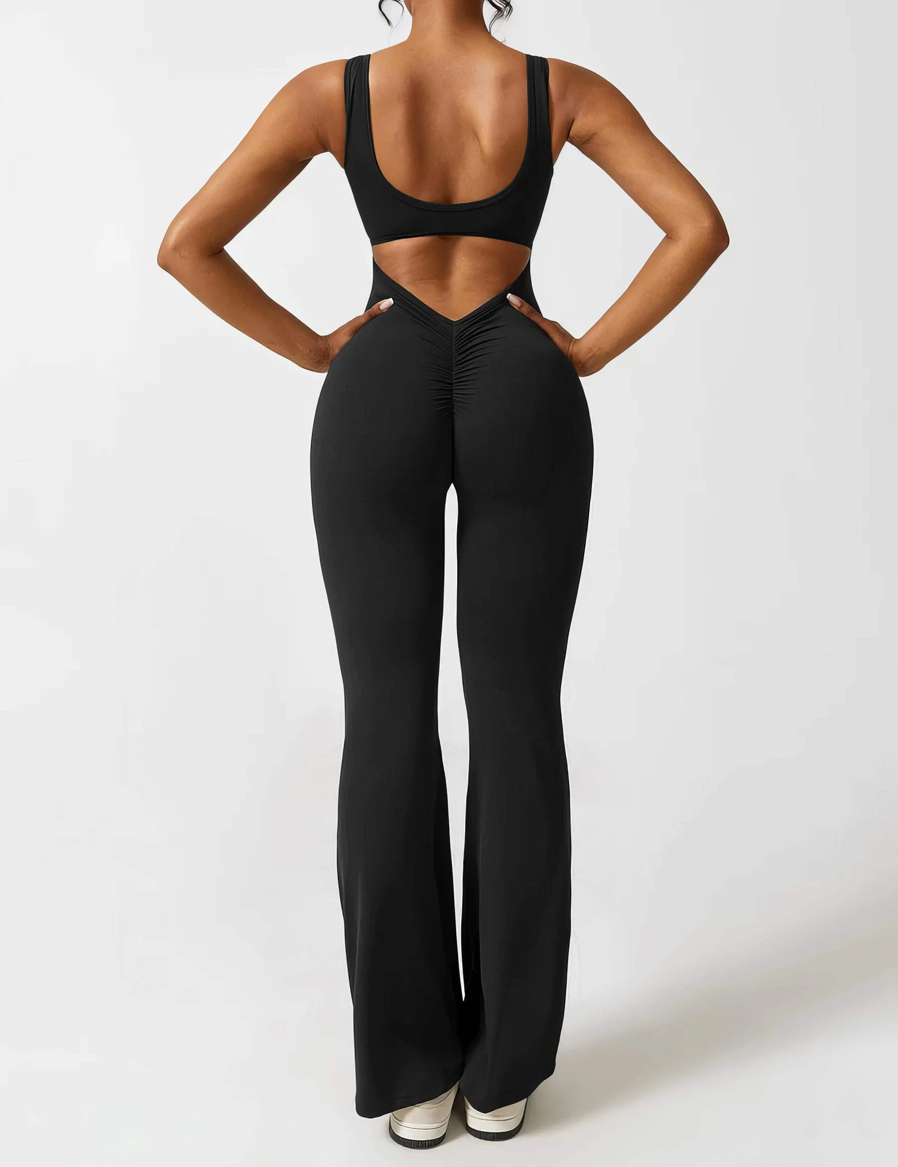 Dames Jumpsuit met Uitlopende Pijpen - Visconte