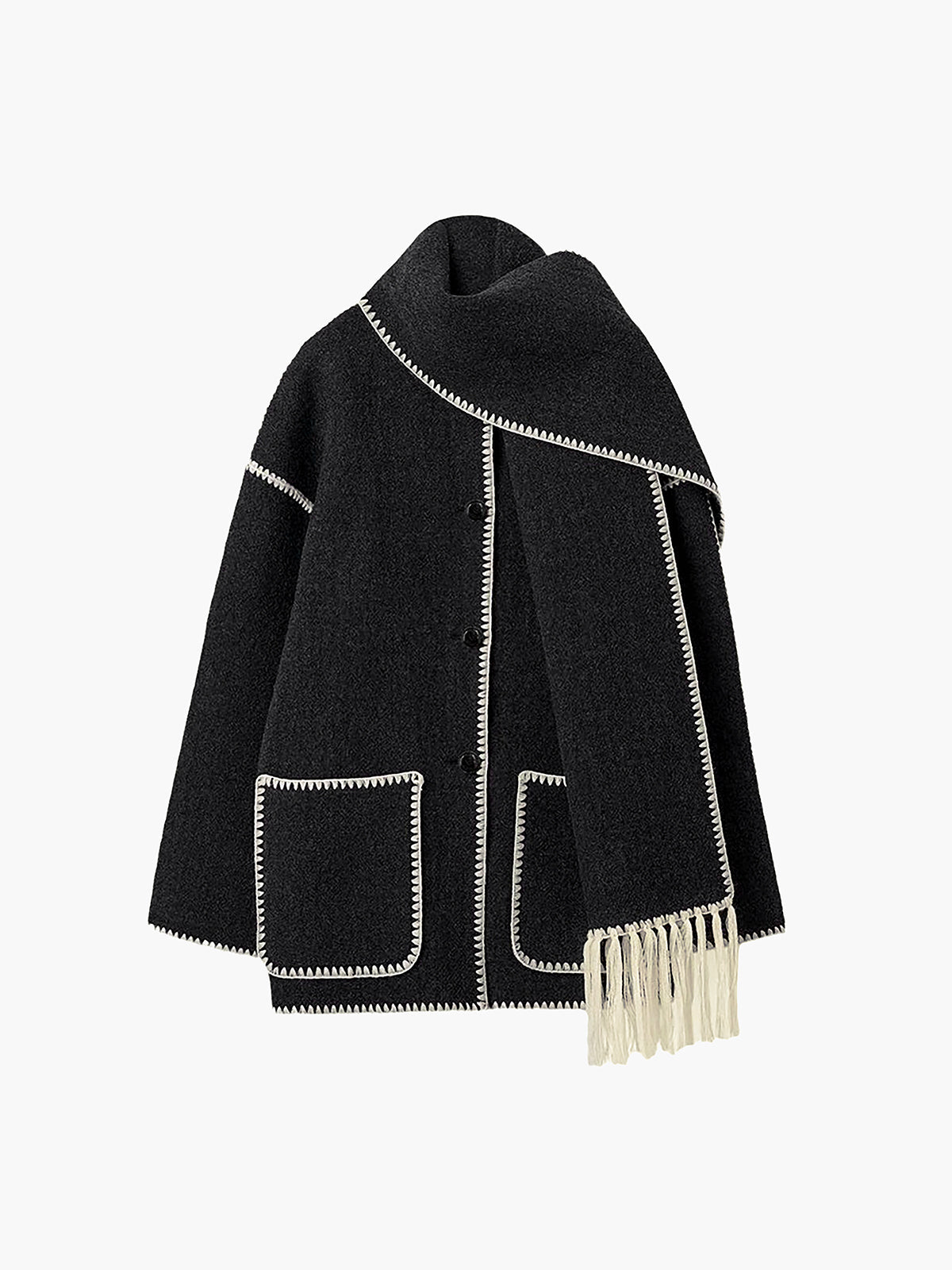 Contrast Trim | Jack/Trui met Sjaal