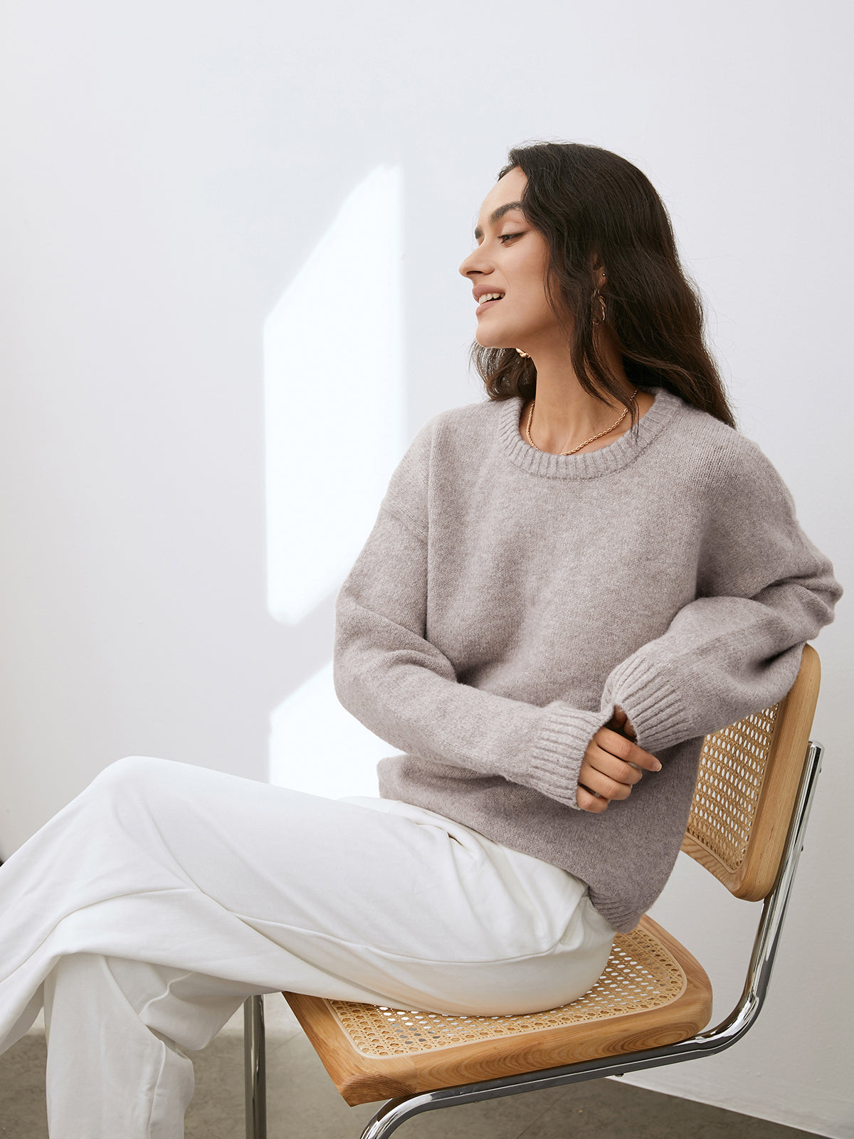 Lightweight Cloud Weather Pullover Sweater/Trui