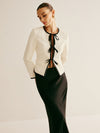 Belle Couture | Blazer met Contrasterende Bies en Striksluiting - Regular Fit - Essential