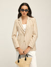 Belle Couture | Blazer met Revers, Knopen en Pinstripe - Regular Fit - Essential