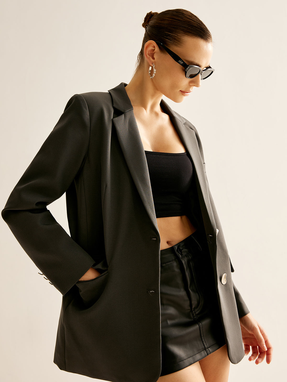 Belle Couture | Blazer met Revers en Knopen - Regular Fit - Essential