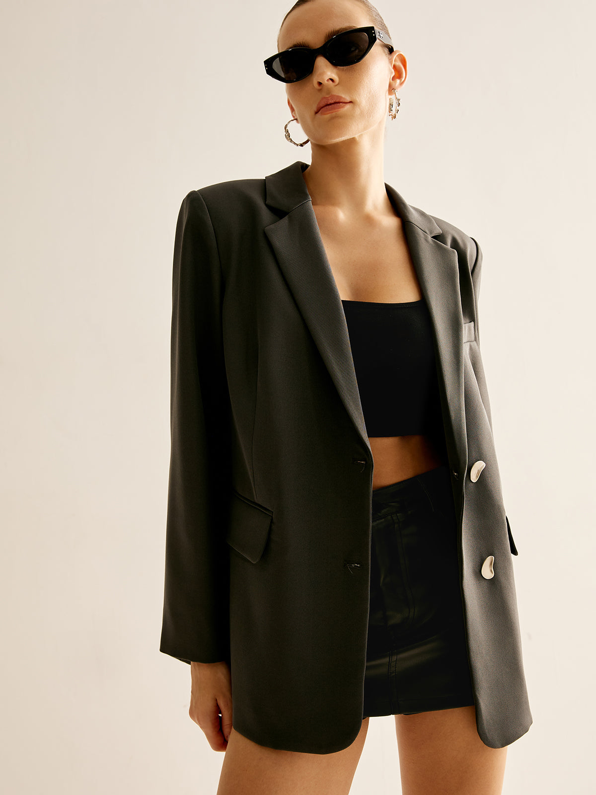 Belle Couture | Blazer met Revers en Knopen - Regular Fit - Essential