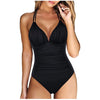 Livia – Shaping Badpak met Push-Up Bikinitop en V-Hals voor Dames