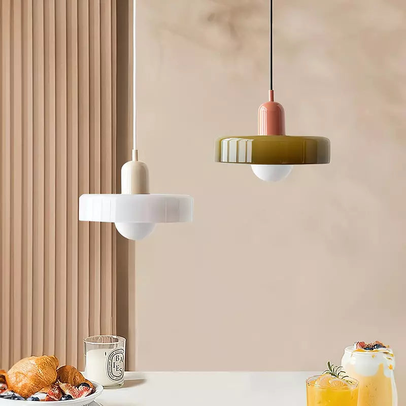 Bauhaus Hanglamp – Gekleurd Glas Stijlvol Design