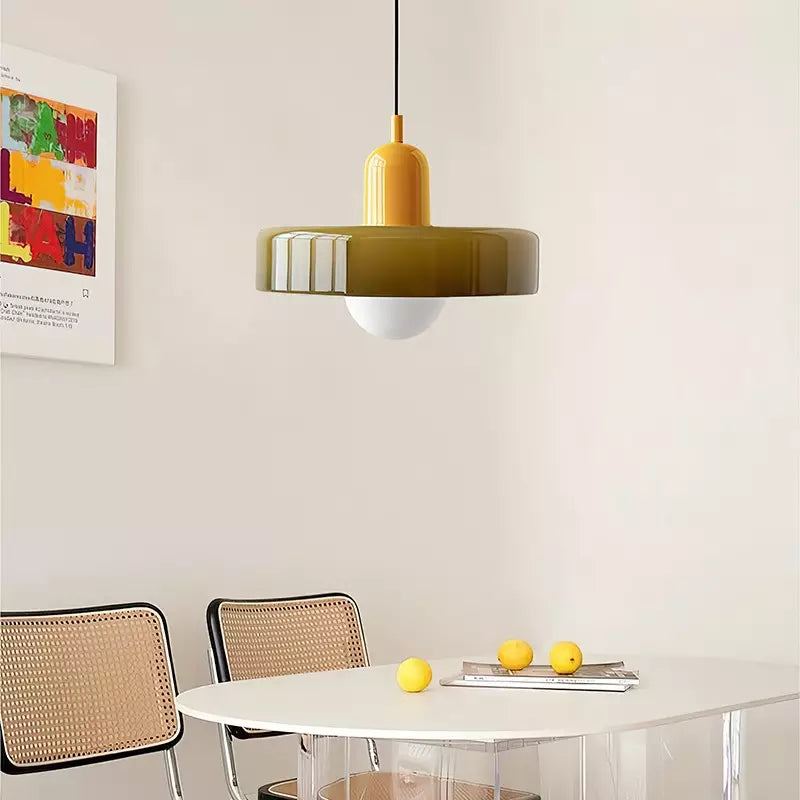 Bauhaus Hanglamp – Gekleurd Glas Stijlvol Design