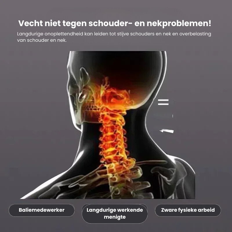 Orthopedisch Hoofdkussen met Massagefunctie – Ergonomische Ondersteuning voor Nek & Schouders