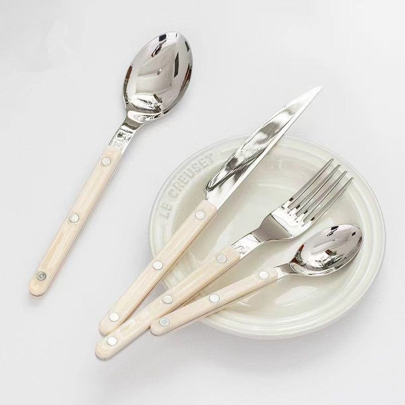 Bestekset 24-Delig voor 6 Personen met Klassiek Bistrodesign