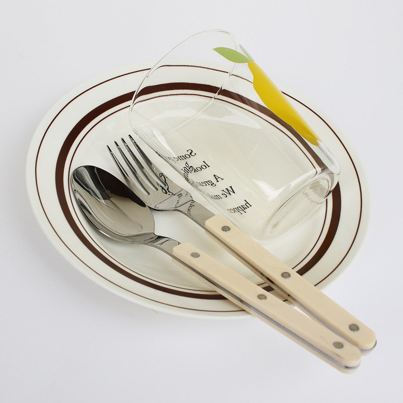 Bestekset 24-Delig voor 6 Personen met Klassiek Bistrodesign