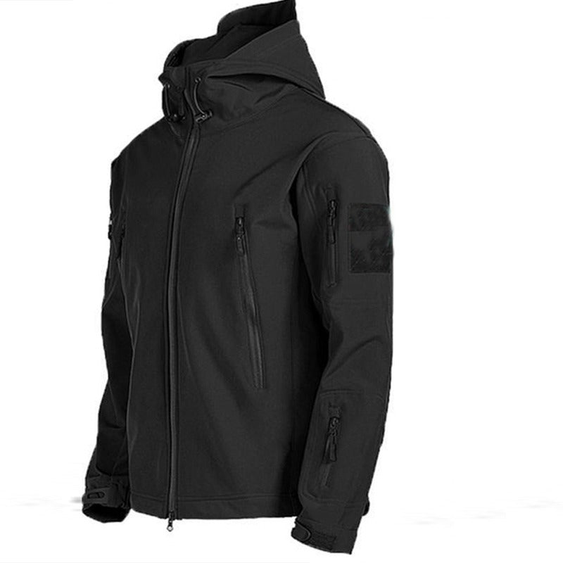 Northpeak Heren Outdoor Set - Gevoerde Winterjas met Capuchon en Cargobroek - Warme Tactische Outdoorkleding, Los of als Set in Khaki, Groen en Zwart