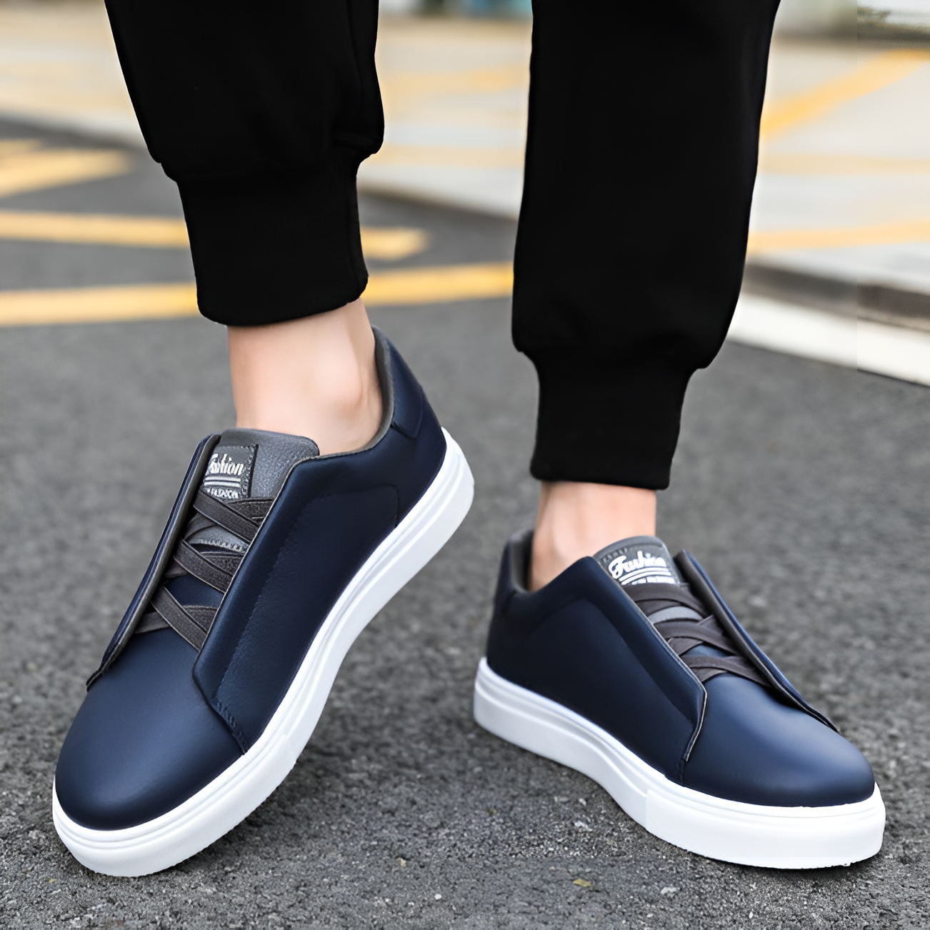 Stijlvolle Luxe Leren Sneakers