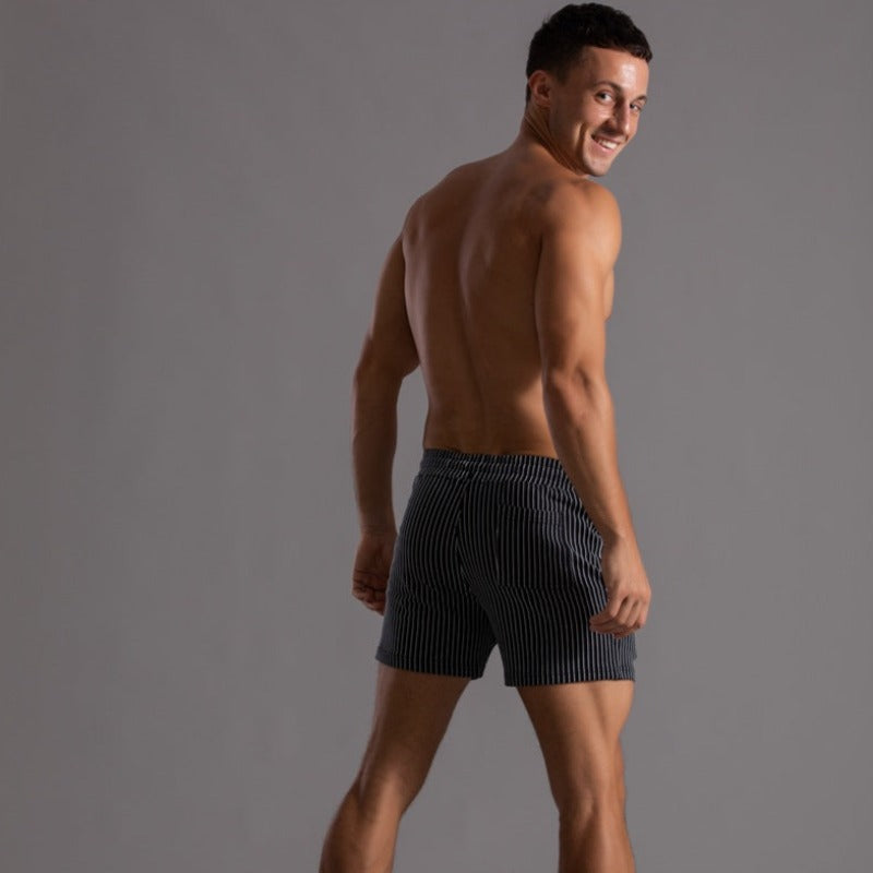 Rib Zwemshort Heren | Polyester | Retro & Sneldrogend