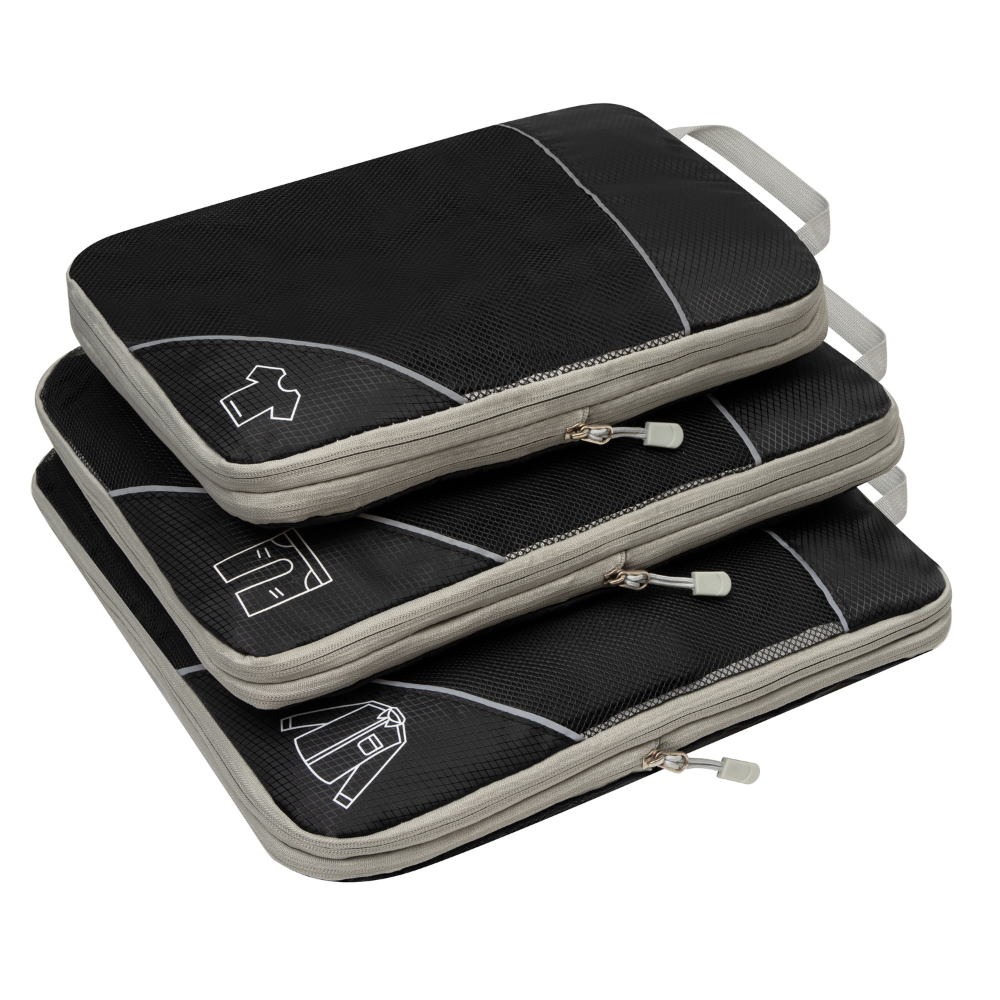 Kompressie Reisorganisers | Slimme Inpakoplossing | Ruimtebesparende Bagage Cubes | Perfect Voor Vakanties & Zakenreizen | 5-delig Set | Lichtgewicht & Duurzaam | Maximale Ruimtebesparing | Avontuurlijke Reiskompanen