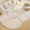 Woolly Waves: Rond wollen tapijt met een unieke vorm en moderne, minimalistische uitstraling
