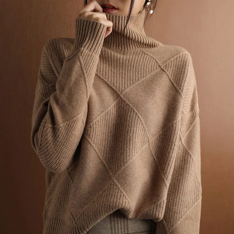Marie Luxe Cashmere Coltrui Sweater