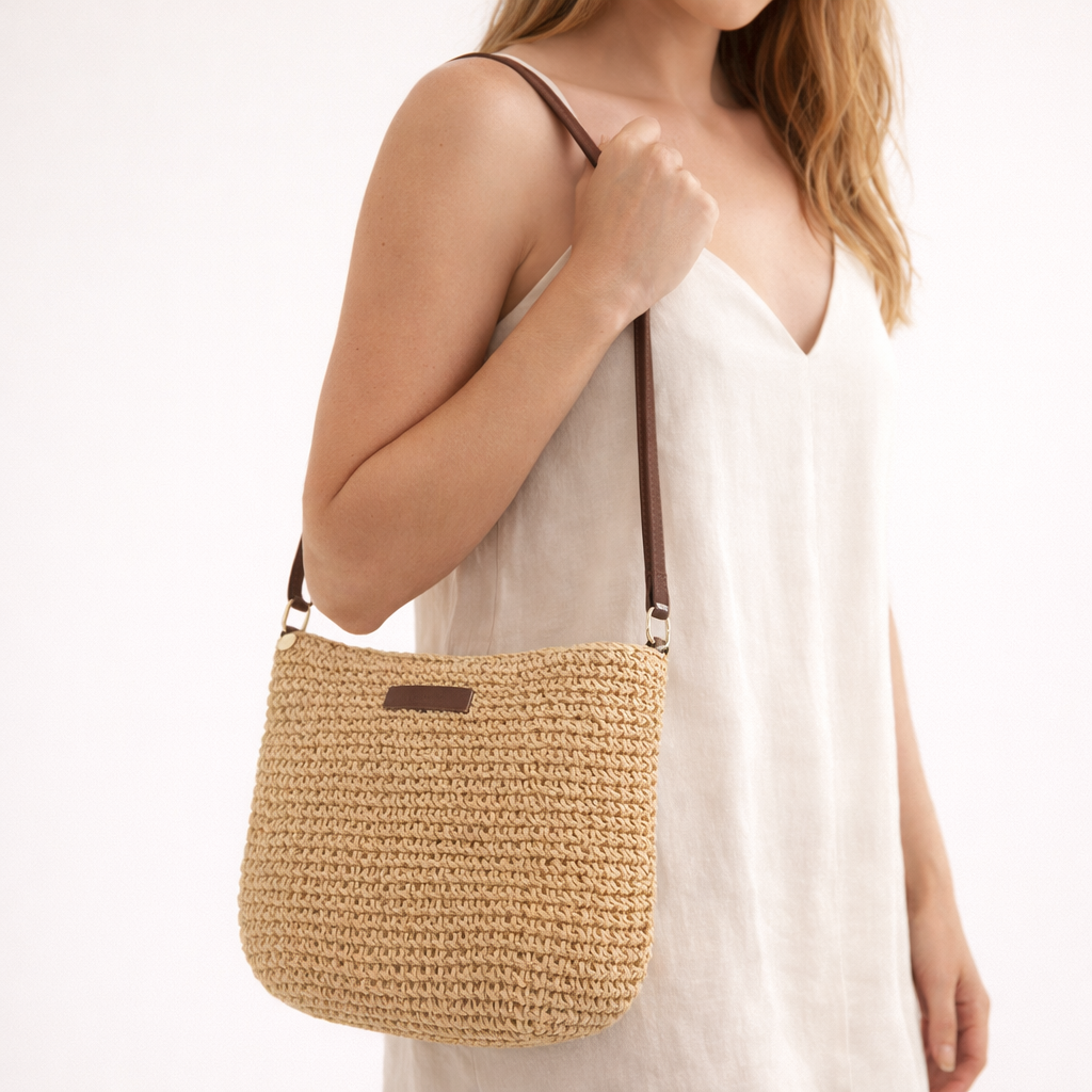 Maréa | Strandtas | Stro Crossbody Zomer