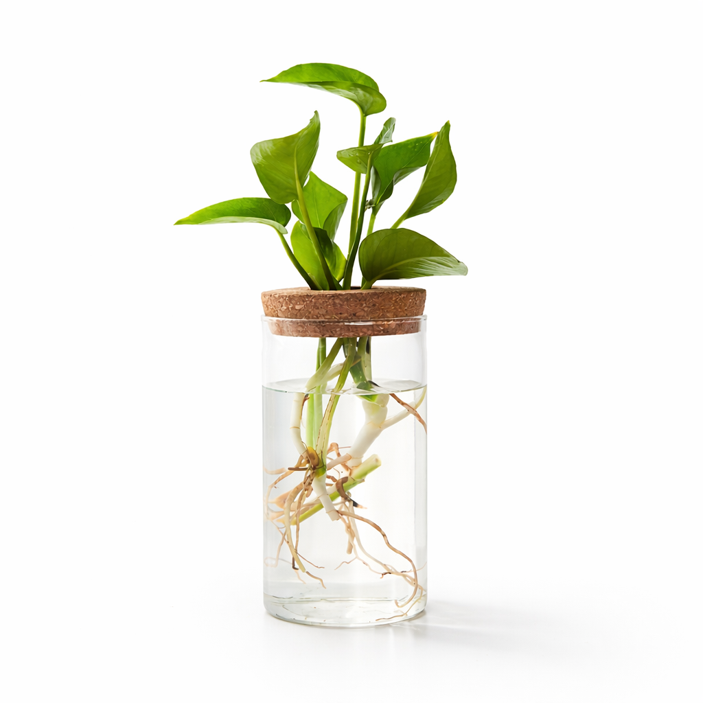 Visconte | Glazen Kweekvaas | Transparant glas, hydroponisch design, plant propagatie vaas voor interieur en kantoor