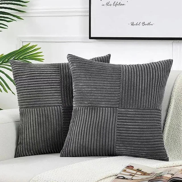 Corda Kussensloop - Zachte Corduroy, Minimalistisch Design