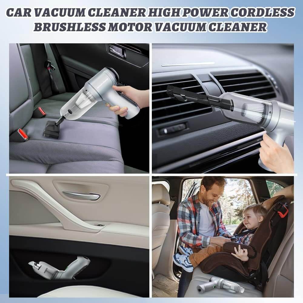 3-in-1 Borstelloze Draadloze Auto Stofzuiger Krachtige Oplaadbare Cleaner voor Grondige Auto Reiniging