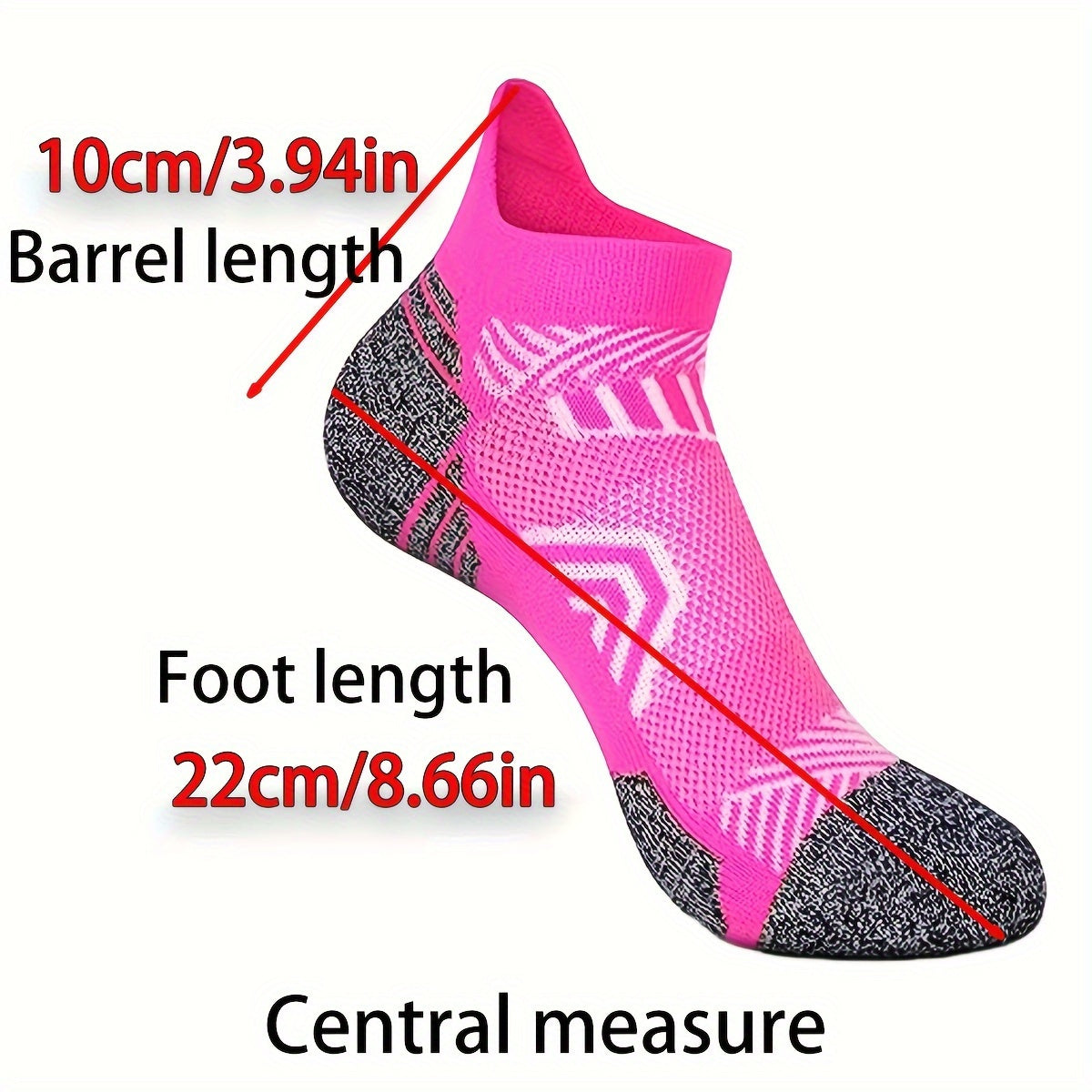 Dames Sokken – Compressie Sport Sokken van Ademend Materiaal, Set van 5 Paar voor Hardlopen en Casual Gebruik