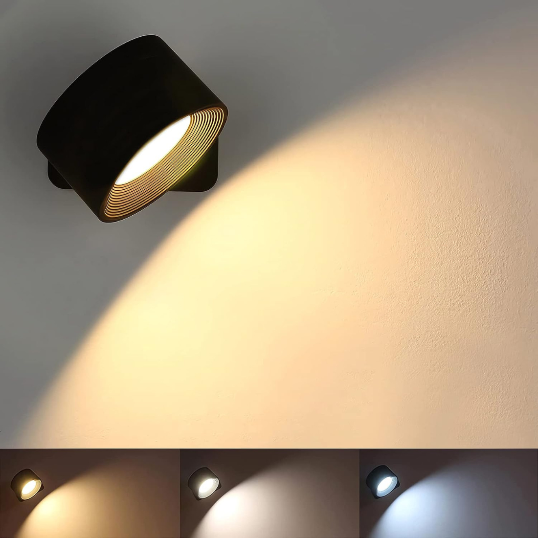 FlexiGlow – Draadloze Oplaadbare 360° Muurlamp voor Flexibele Verlichting