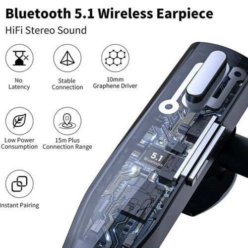 Draadloze Bluetooth Headset met Noise Cancelling en Dual Microfoon