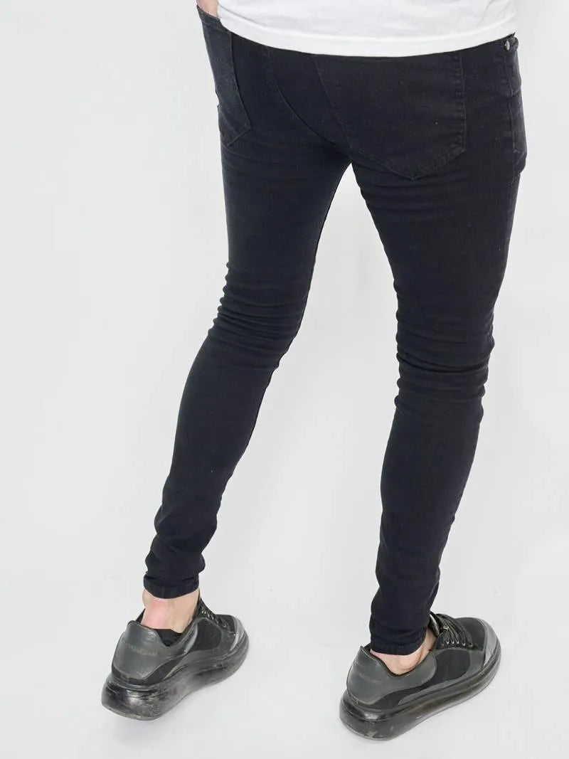 Heren Skinny Jeans met Scheuren - Visconte