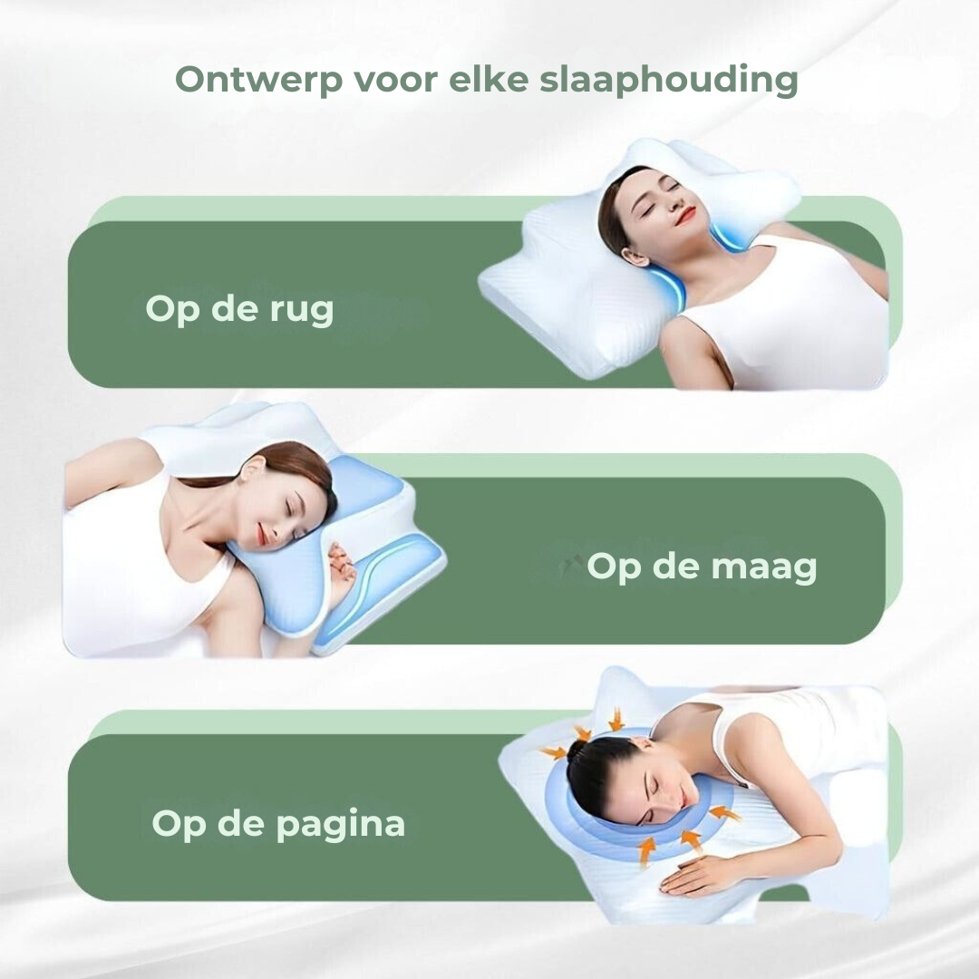 Orthopedisch Kussen - SpineSupport - Ergonomisch Ontwerp - Pijnvrij Slapen