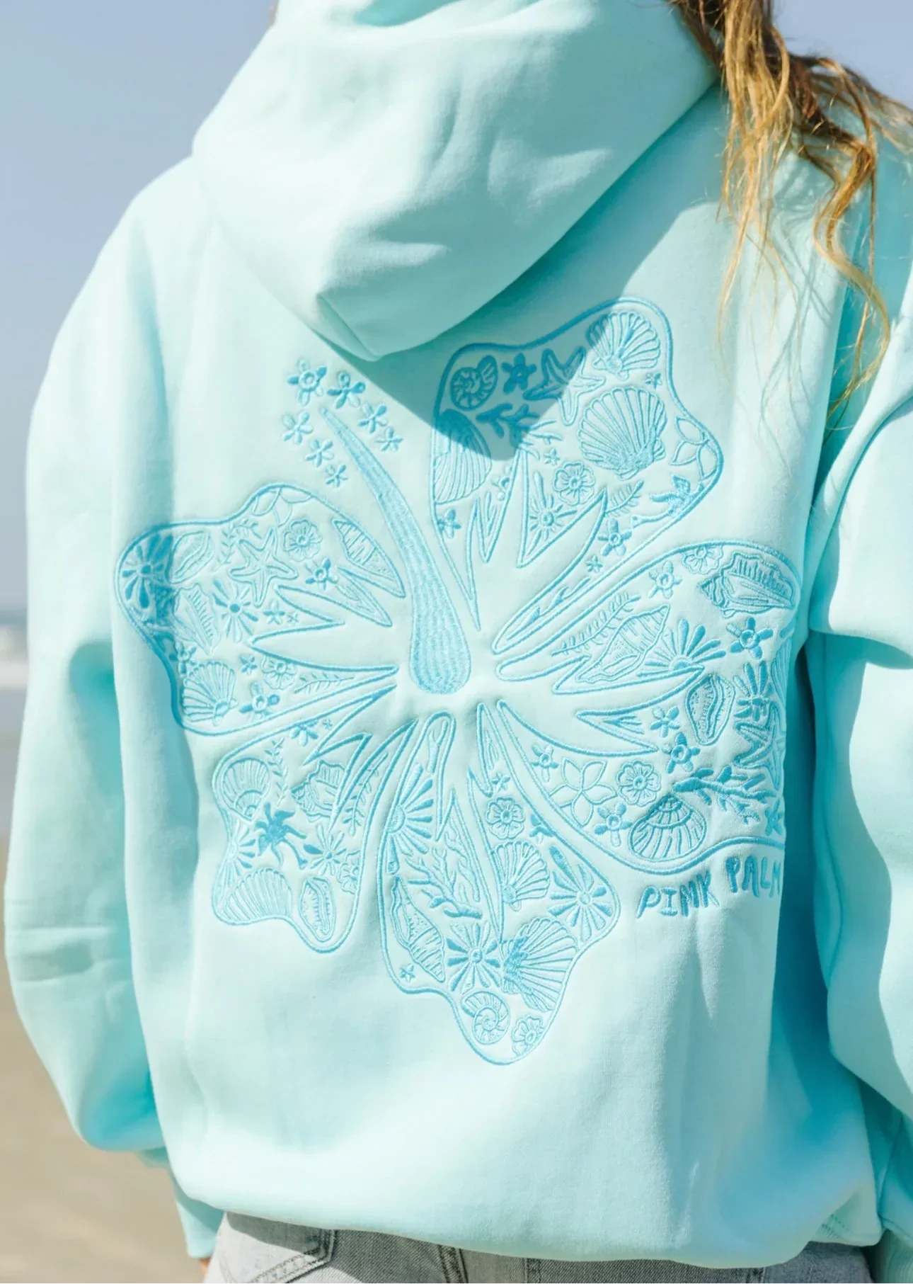 Dames Hoodie - Relaxed Fit - Zachte Katoenmix - Rugprint met Bloemmotief
