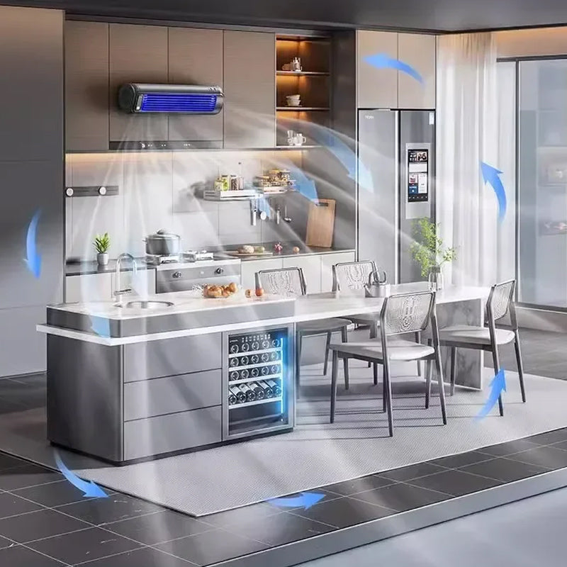 Draagbare airco-ventilator met wandmontage – compacte en krachtige verkoeling voor warme zomerdagen