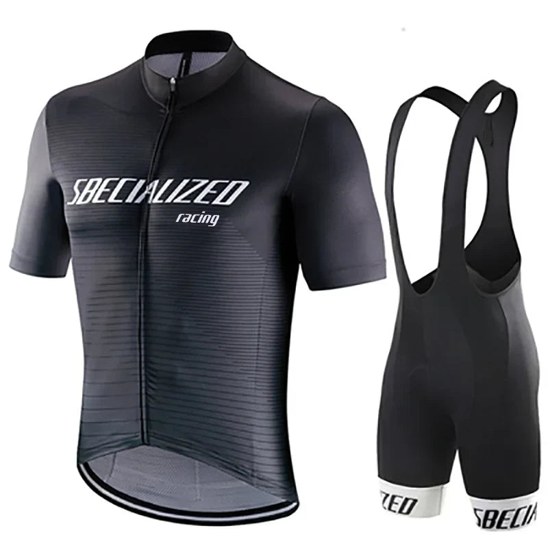 Velonex Heren Fietskleding Set Zomer - Ademende Wielertrui met Bib Shorts - Sneldrogende Wieleroutfit voor Racefiets en Mountainbike